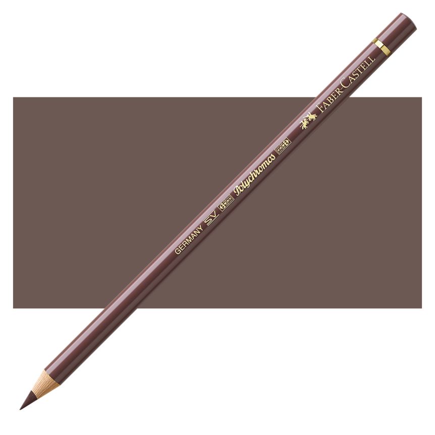 Faber-Castell Polychromos Pencil, No. 176 - Van Dyck Brown