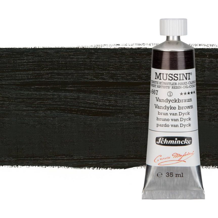 Schmincke Mussini Oil Color 35ml Tube - Van Dyke Brown