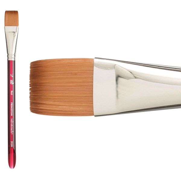 Princeton Velvetouch™ Series 3950 Synthetic Blend Brush 3/4" Wash