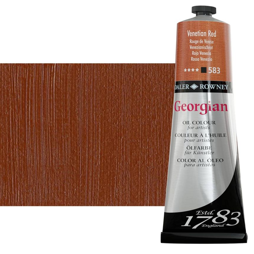 Daler-Rowney Georgian Oil Color 225ml Tube - Venetian Red