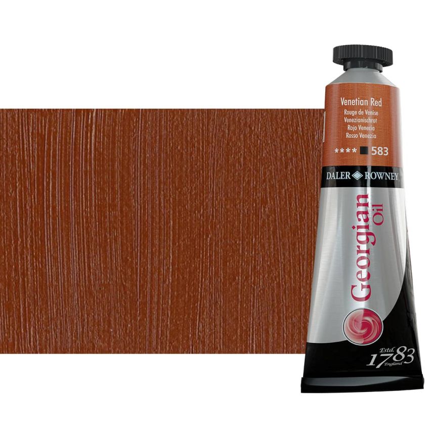 Daler-Rowney Georgian Oil Color 38ml Tube - Venetian Red