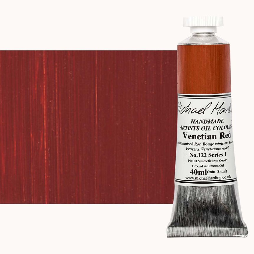 Michael Harding Oil Color - Venetian Red, 40ml Tube