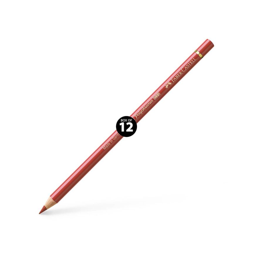 Faber-Castell Polychromos Pencil, No. 190 - Venetian Red (Box of 12)