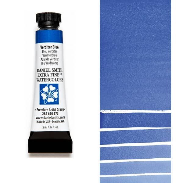 Daniel Smith Extra Fine Watercolor -  Verditer Blue, 5ml Tube