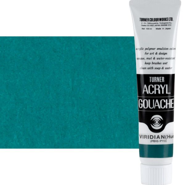Turner Artist Acryl Gouache - Viridian Hue, 100ml