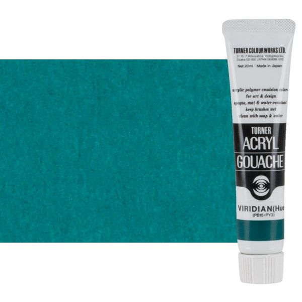 Turner Artist Acryl Gouache - Viridian Hue, 20ml