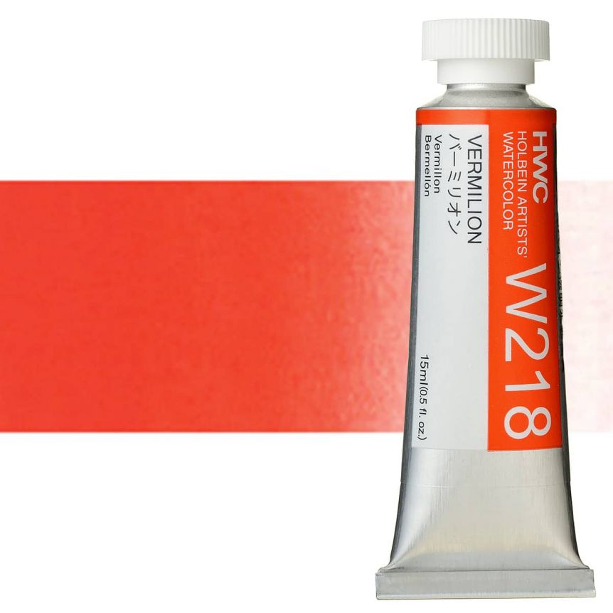 Holbein Artists' Watercolor 15 ml Tube - Vermillion