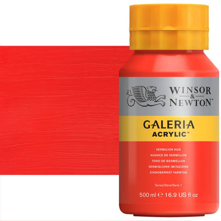 Winsor & Newton Galeria Flow Acrylic - Vermillion Hue, 500ml