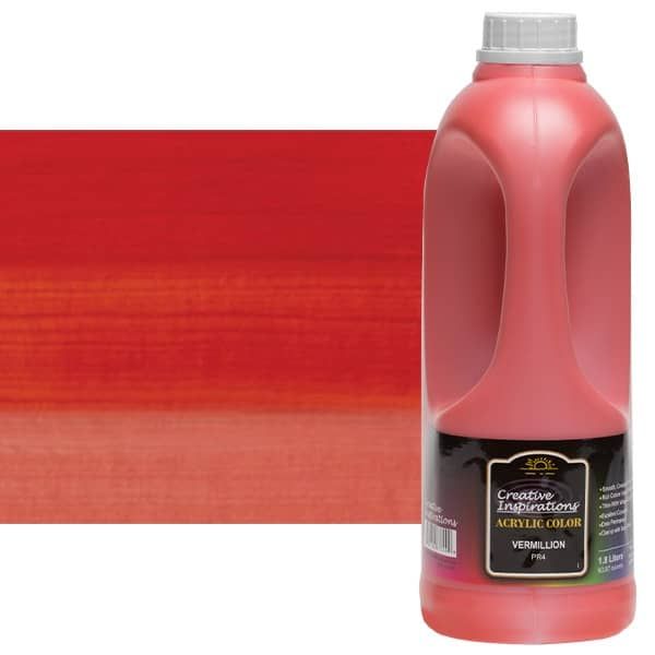 Creative Inspirations Acrylic Paint Vermillion 1.8 liter jug