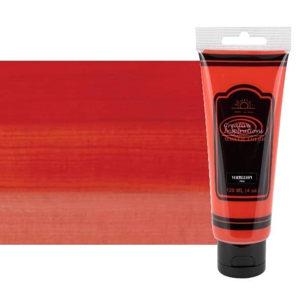 Creative Inspirations Acrylic, Vermillion 120ml Tube