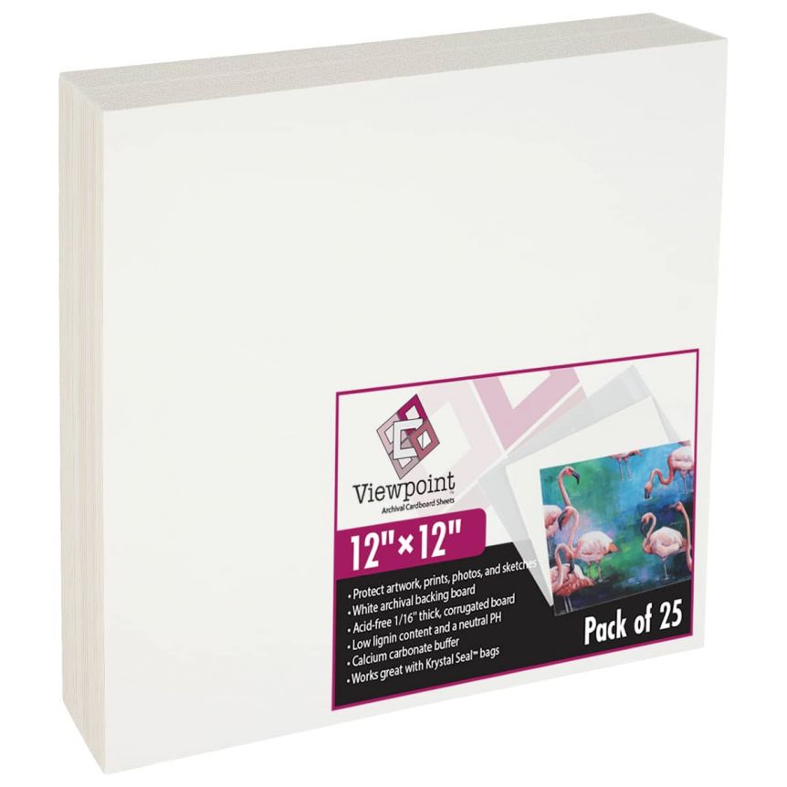 Viewpoint Archival Backing Board 12"x12" Pack of 25