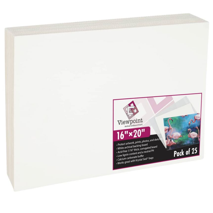 Viewpoint Archival Backing Board 16"x20" Pack of 25
