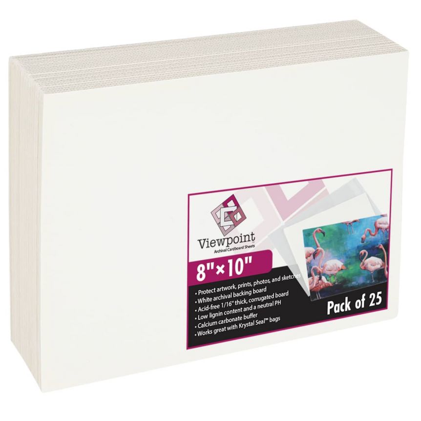 Viewpoint Archival Backing Board 8"x10" Pack of 25