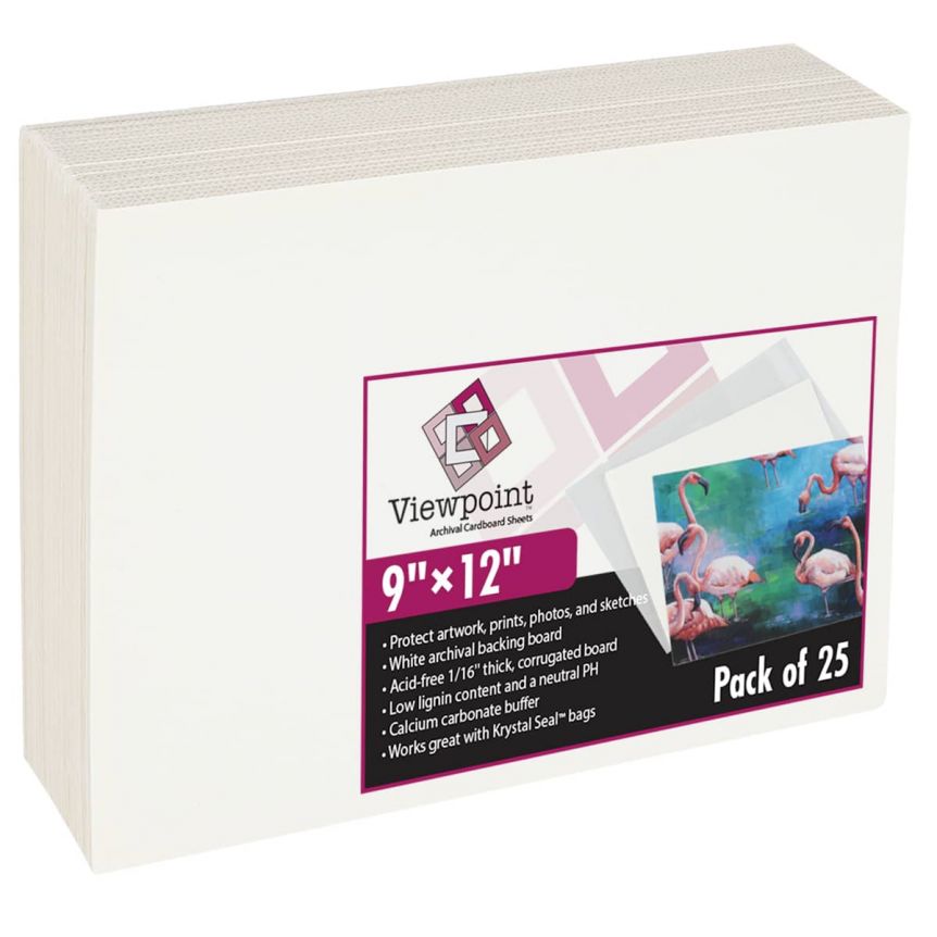 Viewpoint Archival Backing Board 9"x12" Pack of 25