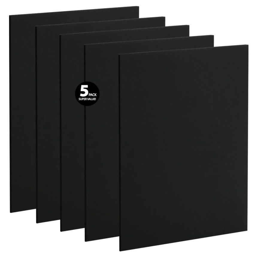Viewpoint Acid-Free Black Foam Backing 8x10", 1/8" Thick 5 Pack