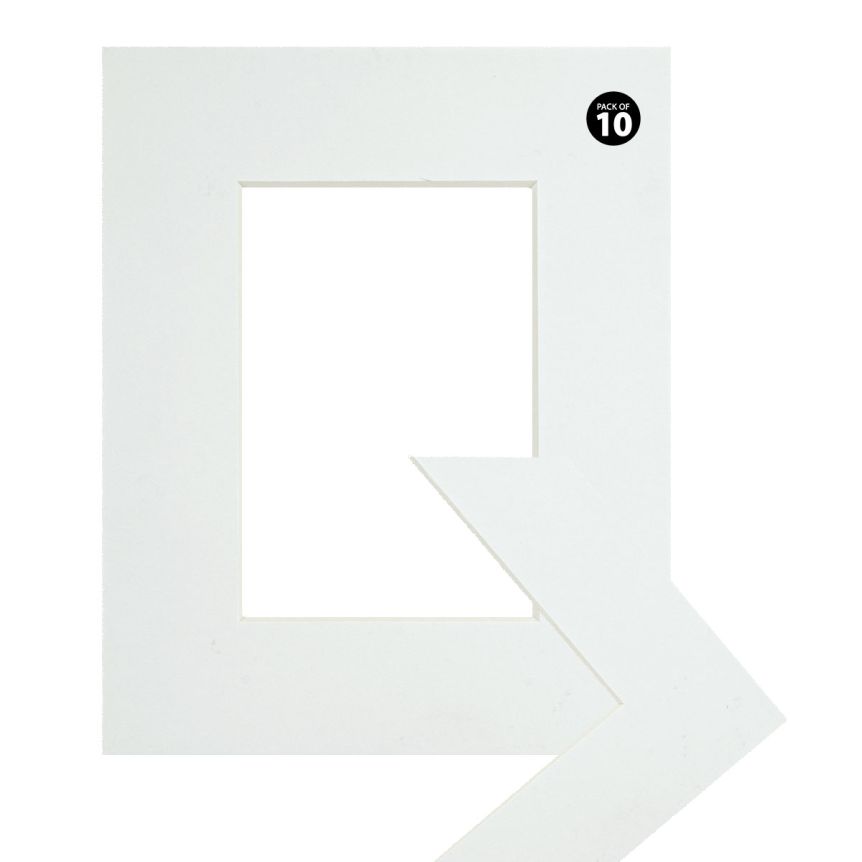 Viewpoint Mat 4 ply 10-Pack Style B - White