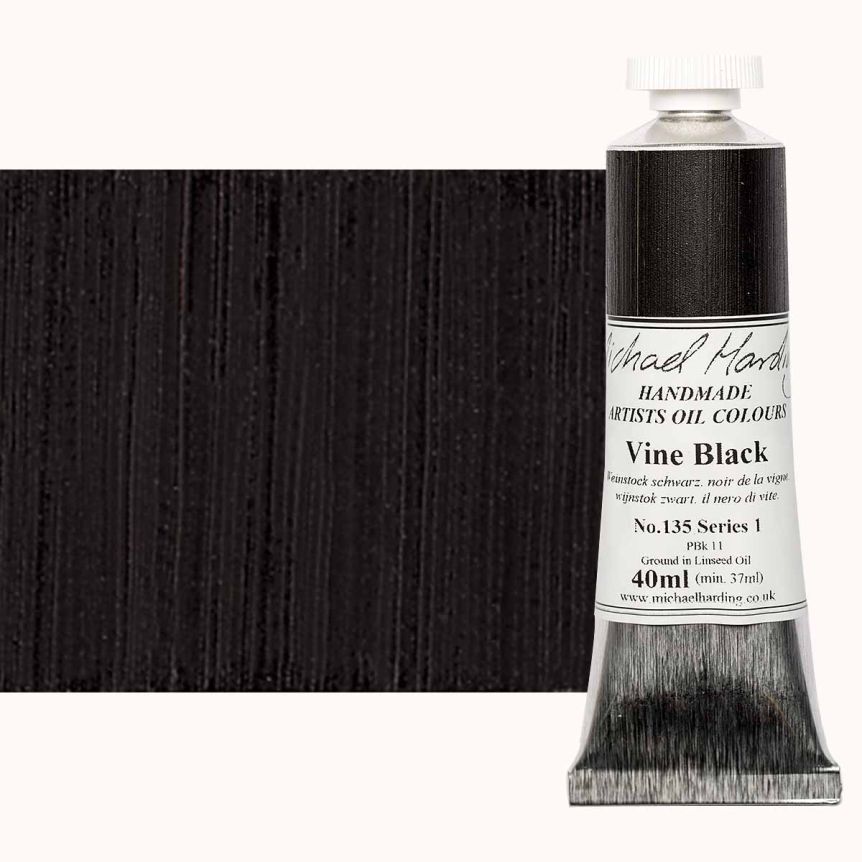 Michael Harding Oil Color - Vine Black, 40ml Tube