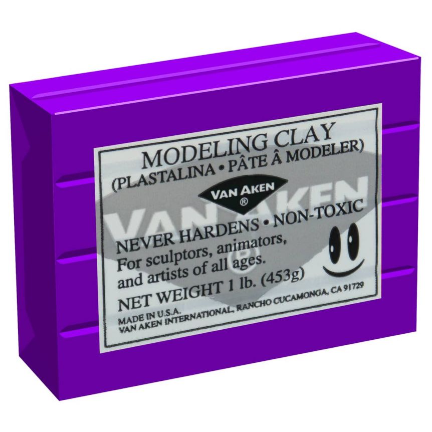 Plastalina Modeling Clay 1 lb. Bar - Violet