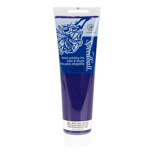 Violet 5oz Water Soluble Speedball Block Printing Ink 