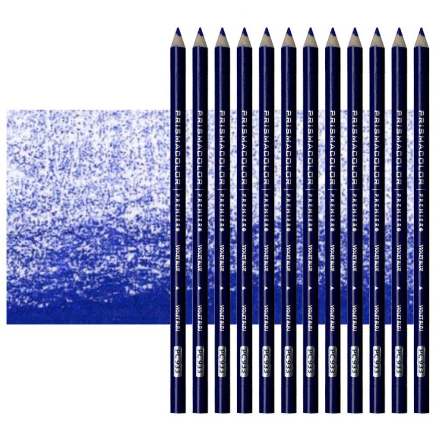 Prismacolor Premier Colored Pencils Set of 12 PC933 - Violet Blue	
