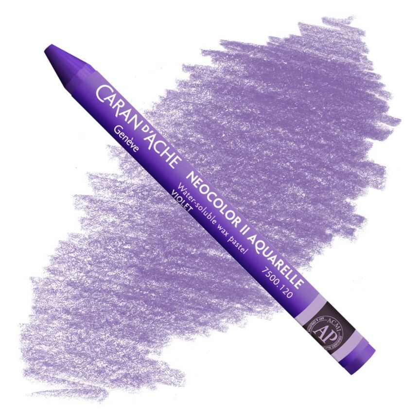 Caran d'Ache Neocolor II Water-Soluble Wax Pastels - Violet, No. 120