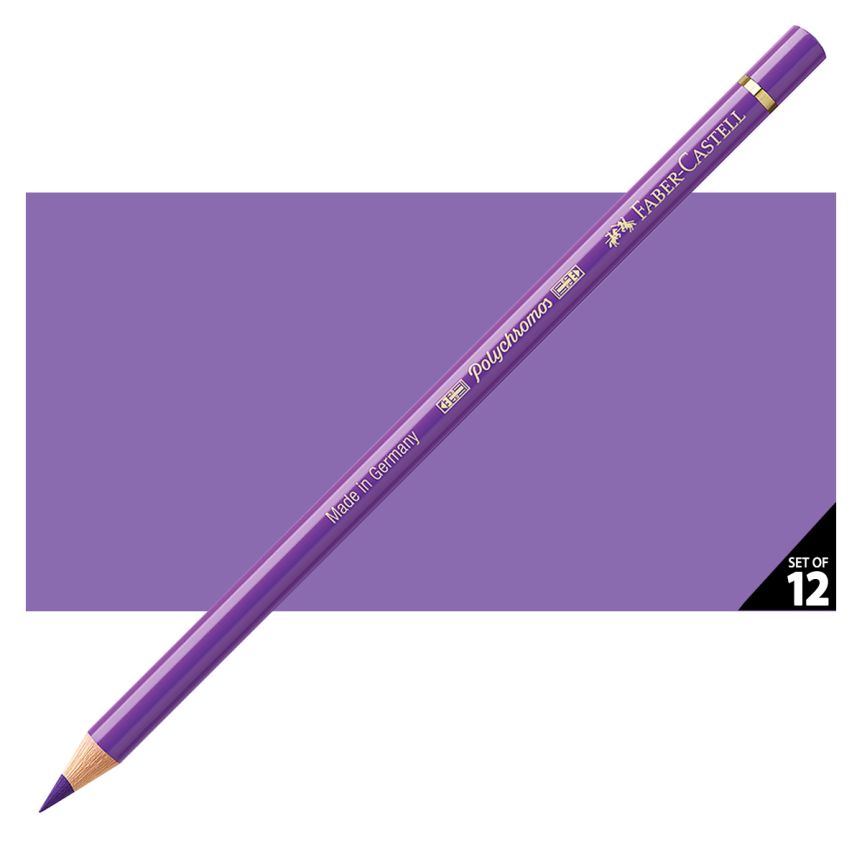 Faber-Castell Polychromos Pencil, No. 138 - Violet (Box of 12)