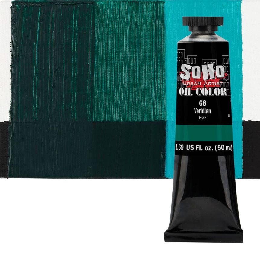 SoHo Artist Oil Color Viridian 50ml Tube