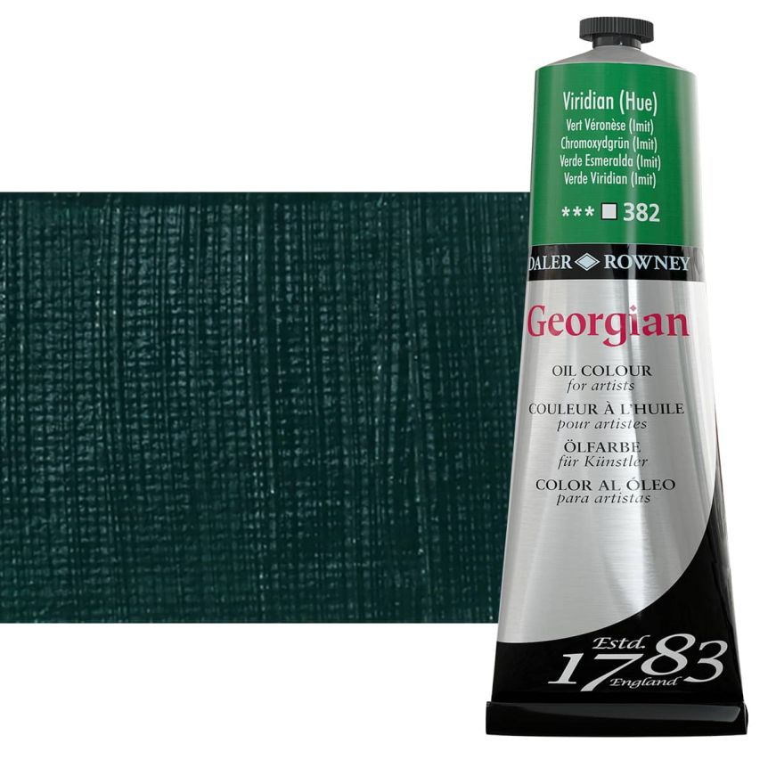 Daler-Rowney Georgian Oil Color 225ml Tube - Viridian Hue