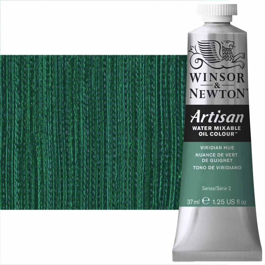 Winsor & Newton Artisan Water Mixable Oil Color - Viridian Hue, 37ml Tube