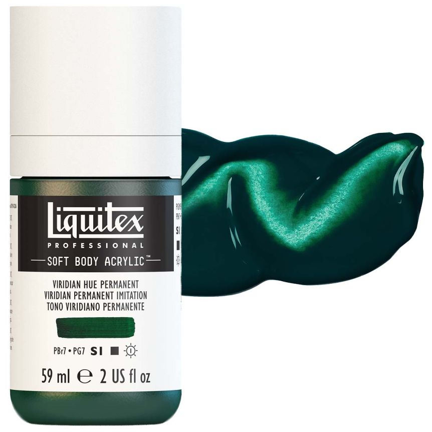 Liquitex Professional Soft Body Acrylic - Viridian Hue Permanent, 2oz Bottle
