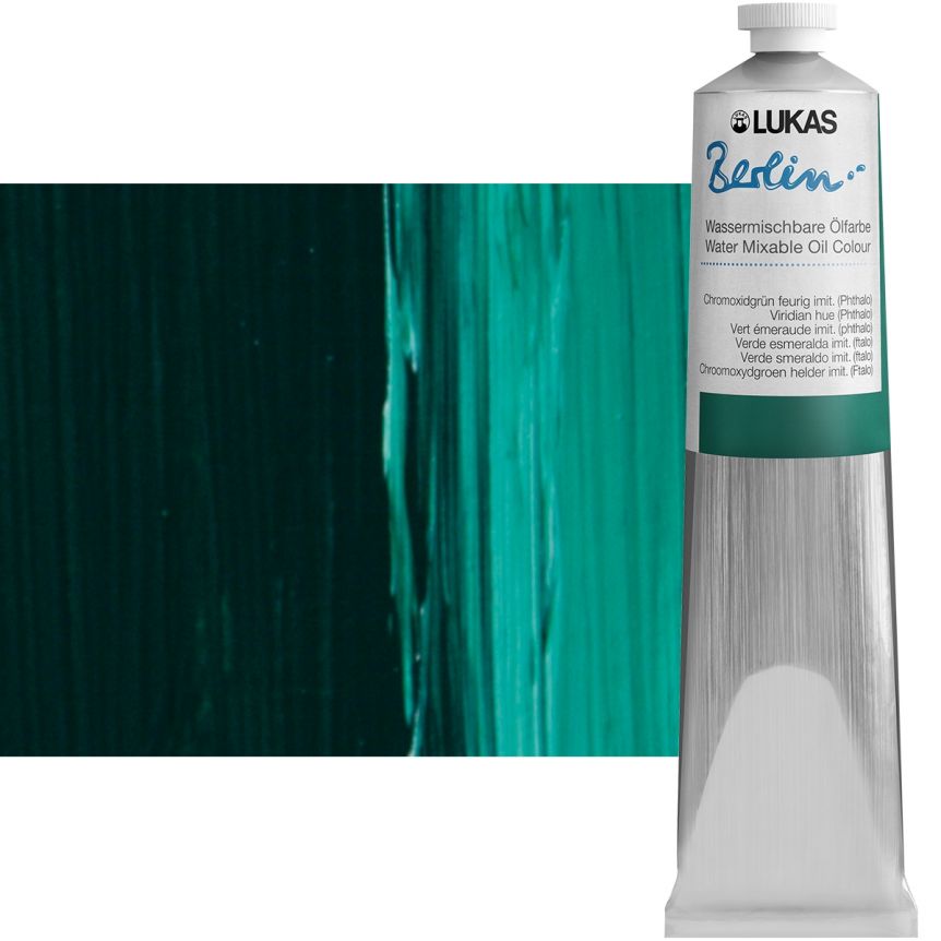 LUKAS Berlin Water Mixable Oil Viridian Hue Phthalo 200 ml