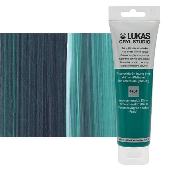 LUKAS CRYL Studio 125 ml Tube - Viridian (Phthalo)