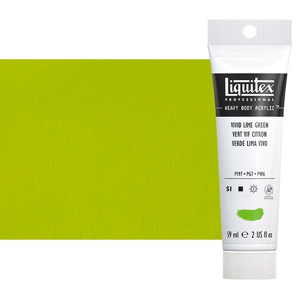 Liquitex Heavy Body Acrylic - Vivid Lime Green, 2oz Tube