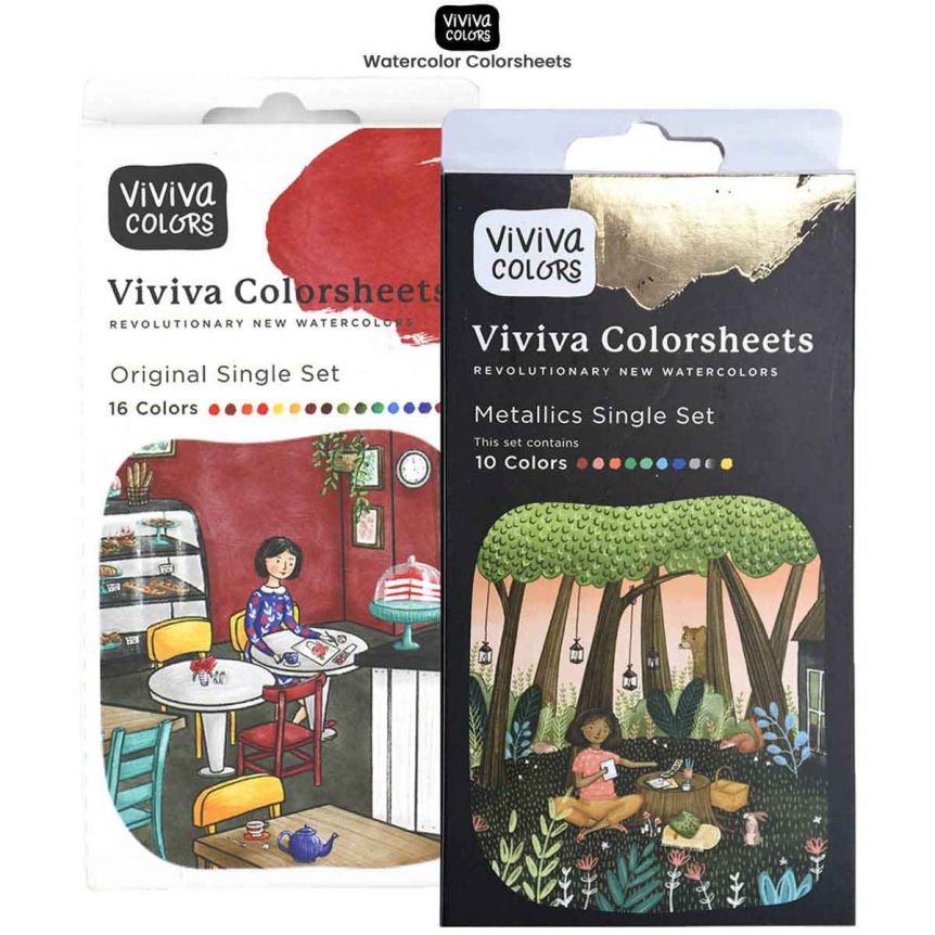 Viviva Watercolor Pans Set of 16 Colors