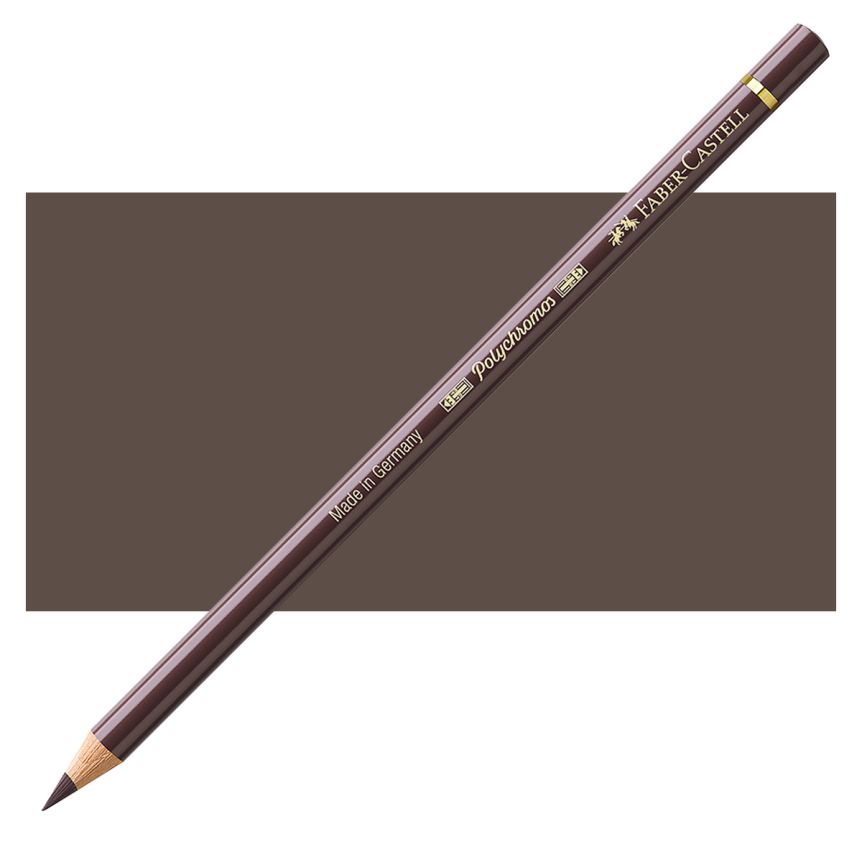 Faber-Castell Polychromos Pencil, No. 177 - Walnut Brown