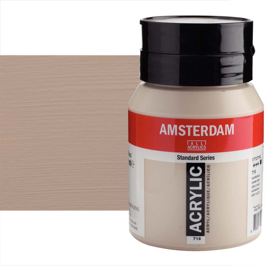 Amsterdam Standard Series Acrylic Paint - Warm Grey, 500ml Jar