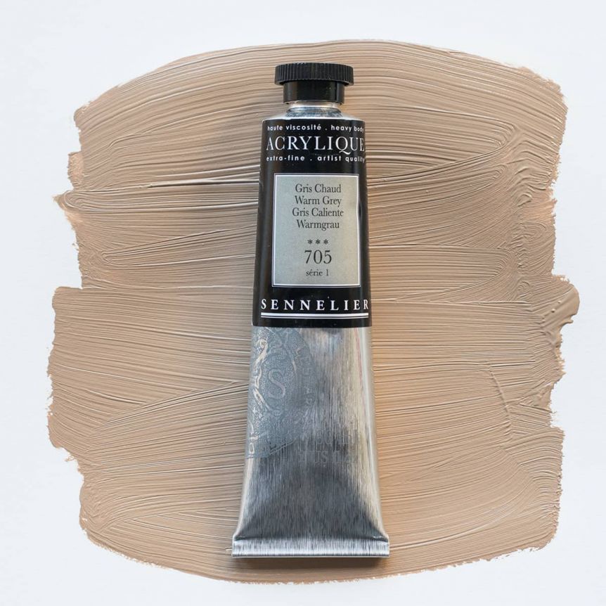 Sennelier Extra Fine Artist Acrylics - Warm Grey, 60ml