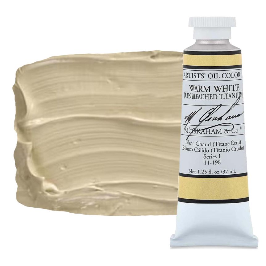 M. Graham Artist Oil Color 37ml - Warm White (Unbleached Titanium)