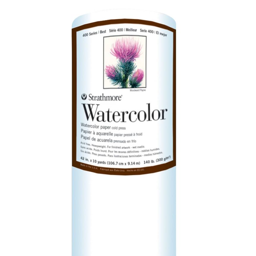 Strathmore Paper Roll 400 Series Watercolor 42"x10 Yd Roll