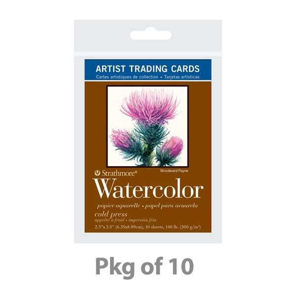 Strathmore Watercolor Artist Trading Cards 21/"2 x 31/2" 1 Pack (10