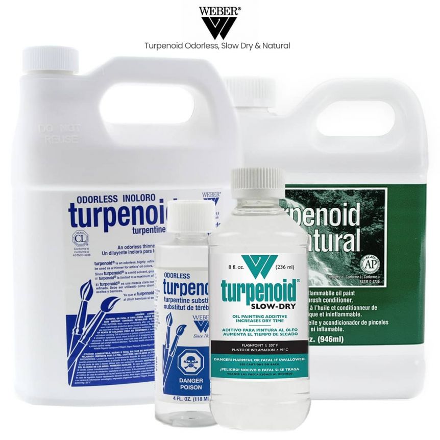 Weber Odorless Turpenoid 236ml Bottle Clear for sale online