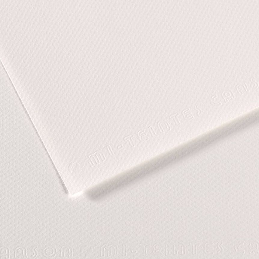 White 335 Canson Mi-Teintes Sheet 19" x 25" (Pack of 10)