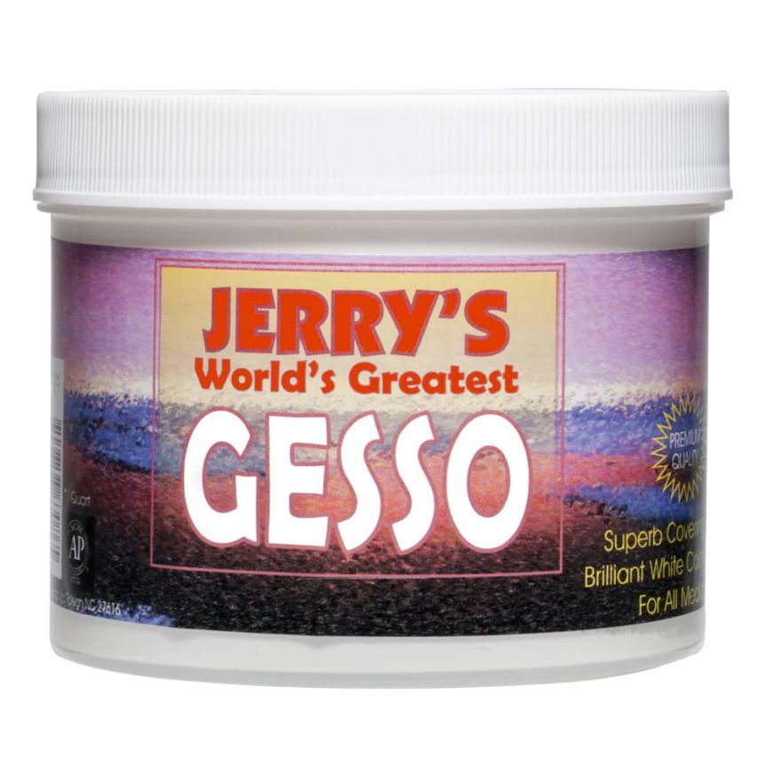 World's Greatest Acrylic White Gesso Primer - 1 Quart Pail (32oz)