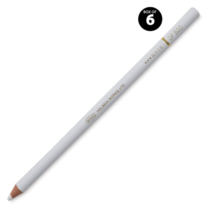 Holbein Artist Colored Pencil Box of 6 White Jerry's Artarama