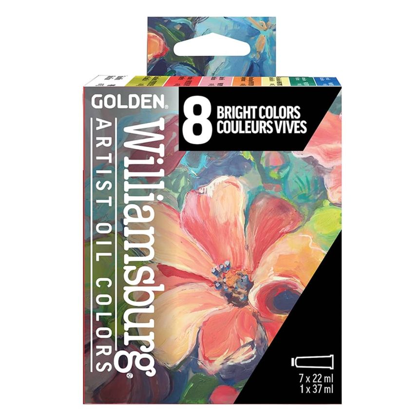 Williamsburg Handmade Oil Color Bright Set of 8 Tubes