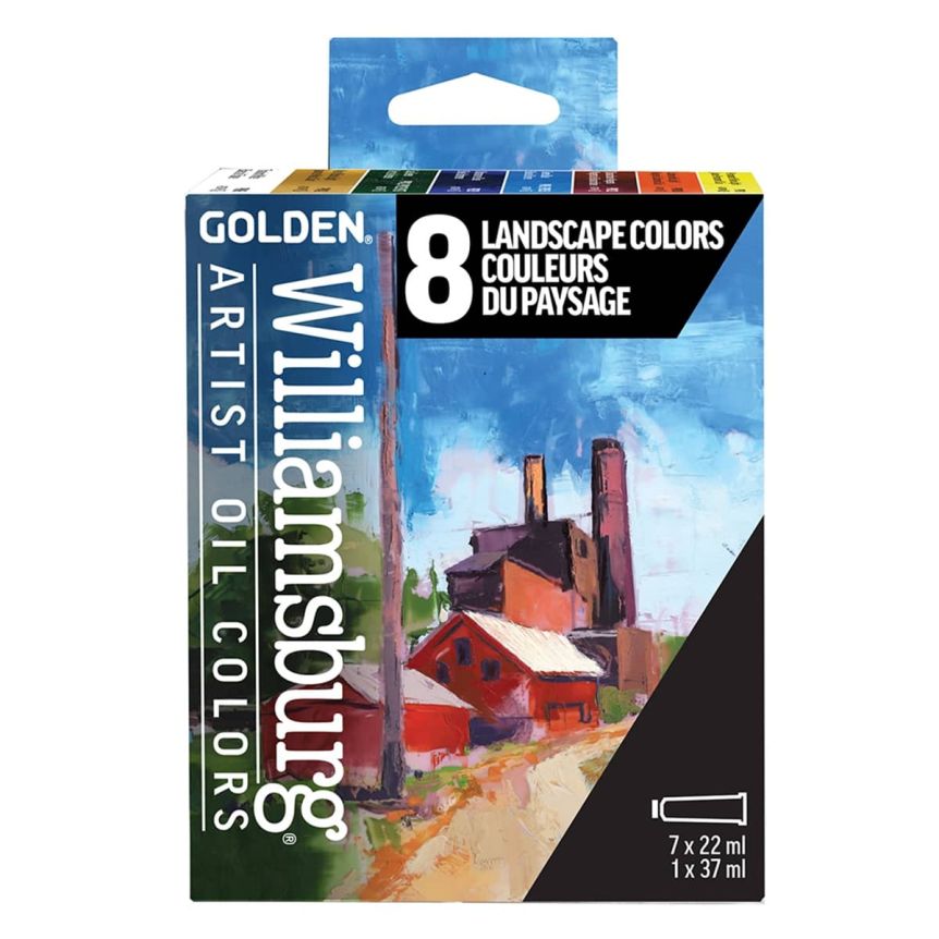 Williamsburg Handmade Oil Color Landscape Set of 8 Tubes