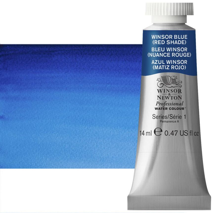 Winsor & Newton Professional Watercolor - Winsor Blue Red Shade, 14ml Tube