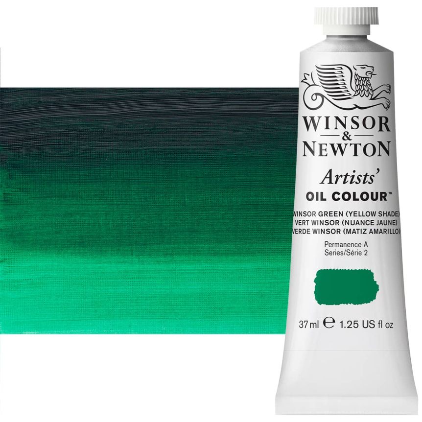 Winsor & Newton Artists' Oil - Winsor Green Yellow Shade, 37ml Tube