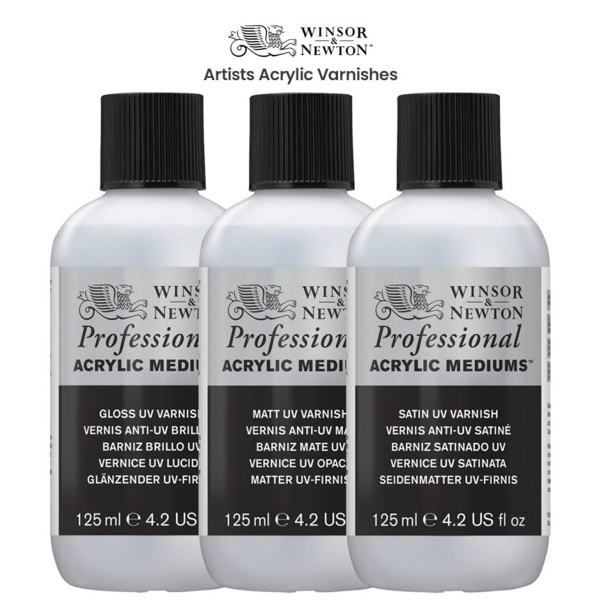 Winsor & Newton - Artists' Acrylic Matt UV Varnish - 125ml Bottle