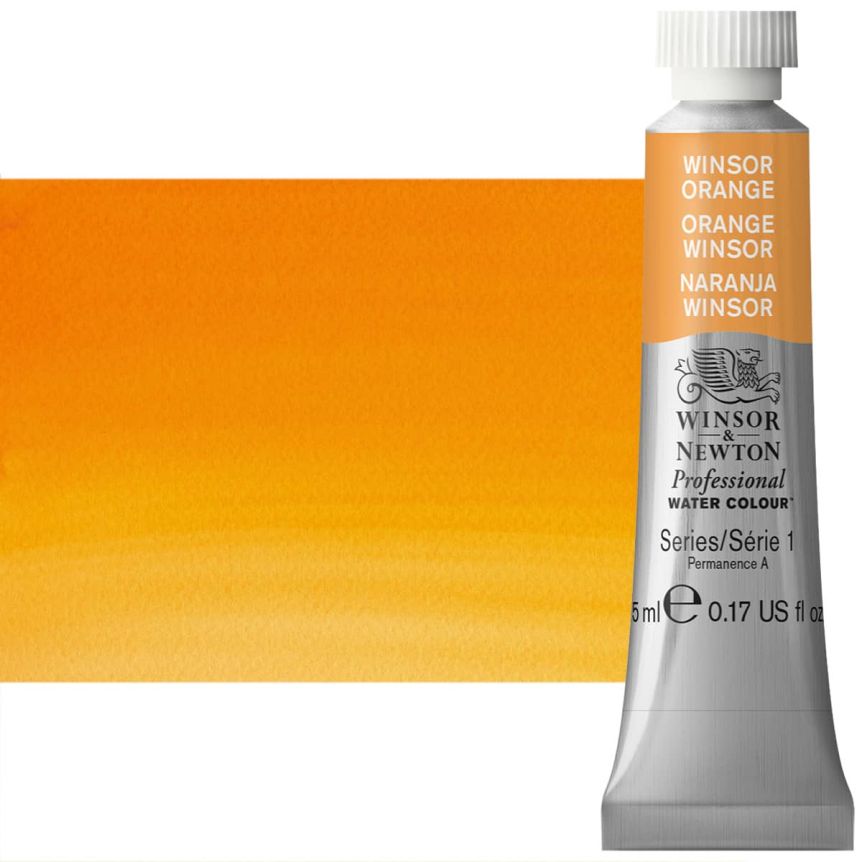 Winsor & Newton Professional Watercolor Winsor Orange, 5ml Tube